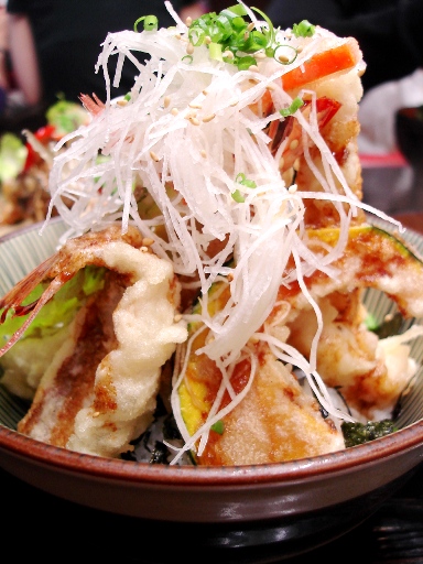 くろば亭小魚タワー天丼
