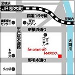 カーサディマルコ地図